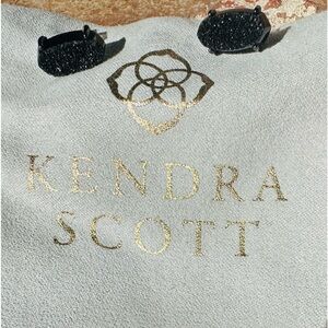 Kendra Scott: Black Drusy, Betty Studs, Gunmetal